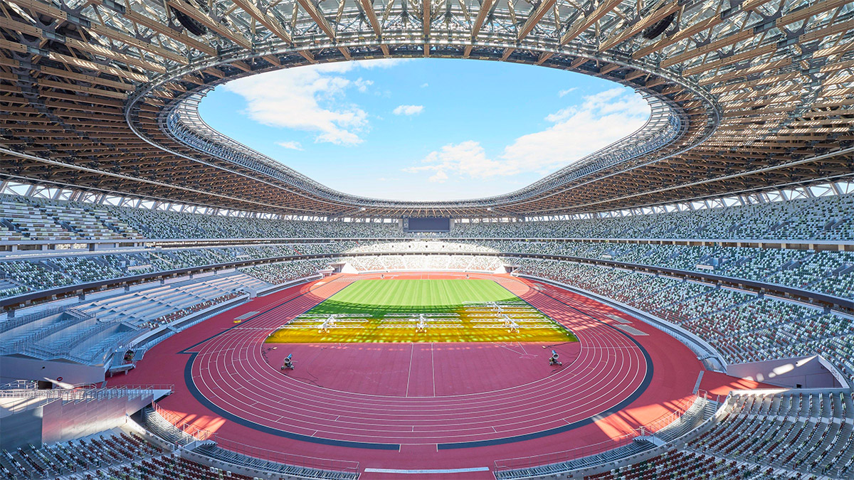 View of the Japan National Stadium