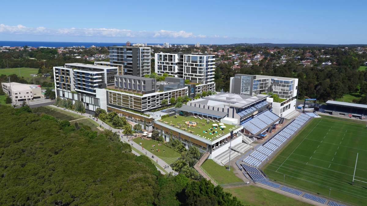Artist impression of the completed development at Shark Park
