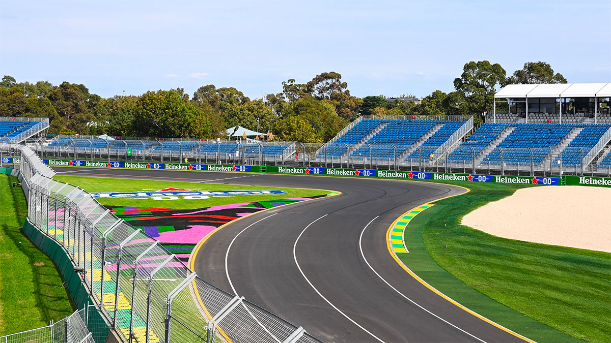 Albert Park Circuit ahead of the 2022 Australian Grand Prix