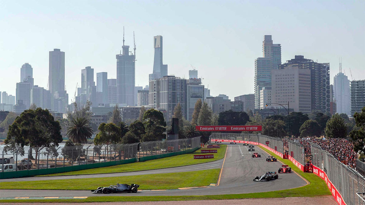 The Australian F1 Grand Prix at Albert Park, Melbourne