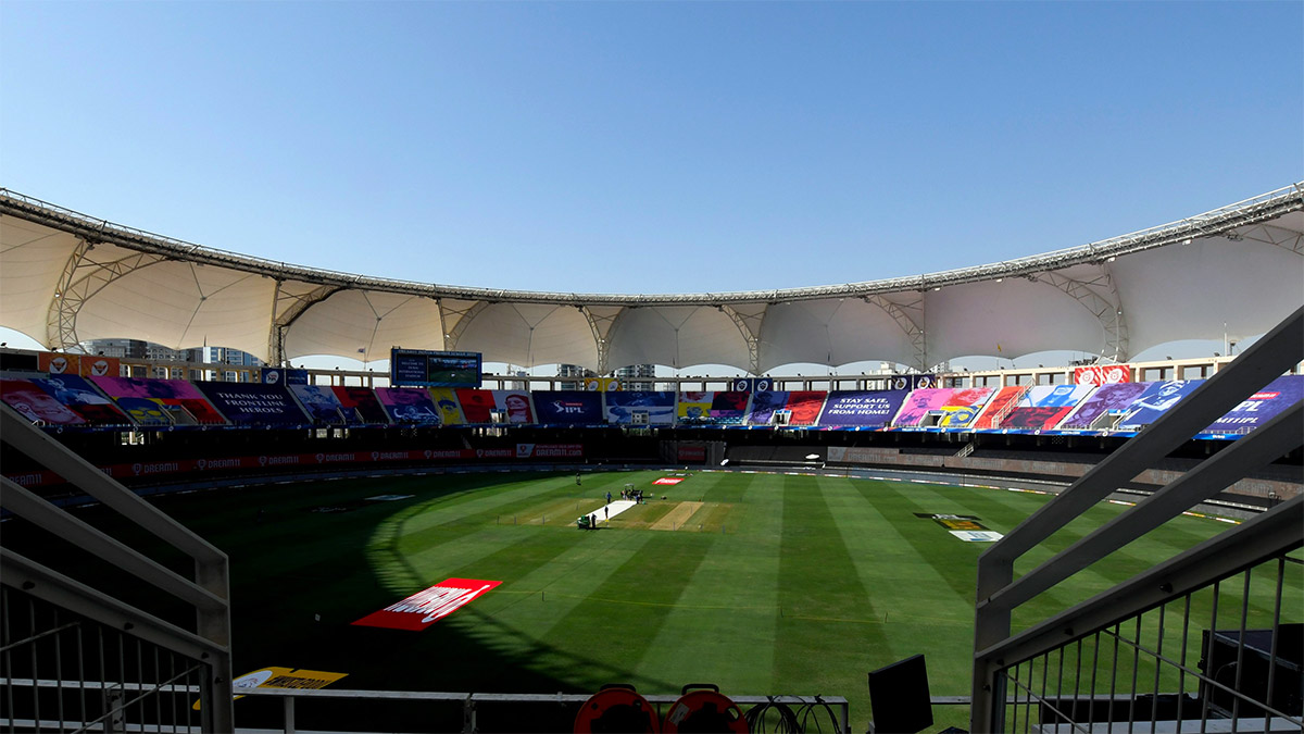 IPL at the Dubai International Cricket Stadium