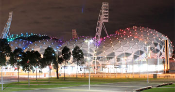 AAMI Park lights up Melbourne skyline
