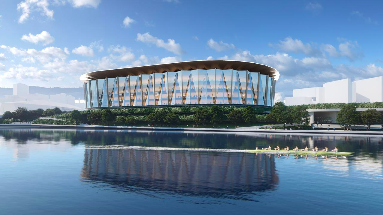 An artist impression of the State Government’s Adelaide arena