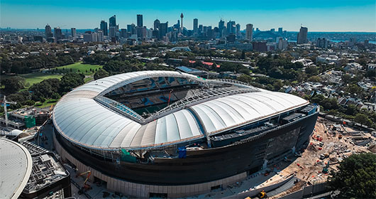New Sydney Football Stadium nearing completion