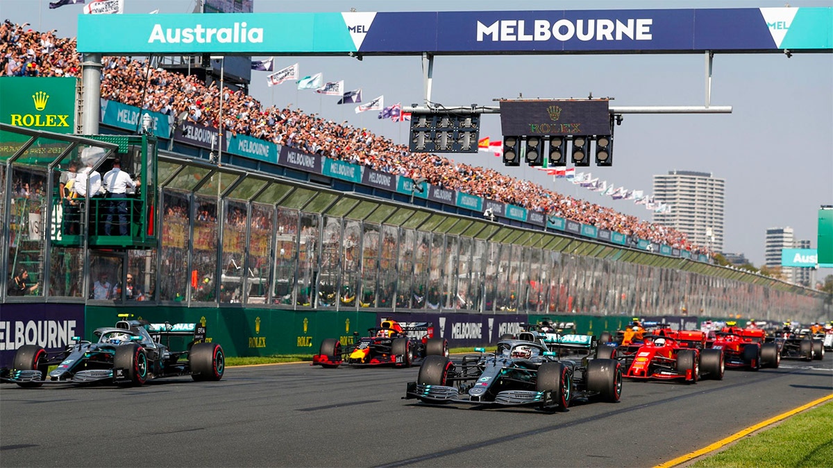 The F1 Australian Grand Prix at the Albert Park Circuit in Melbourne