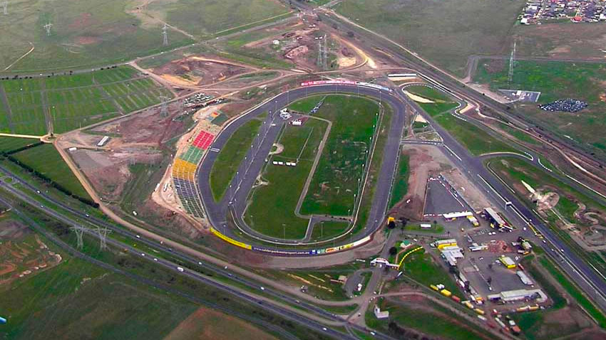 Aerial view of the Calder Park Thunderdome