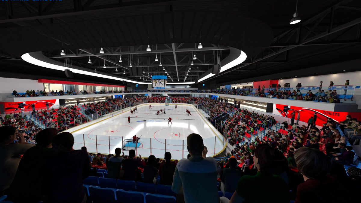 Artist impression of the new Canberra Arena. Photo: ACT Government