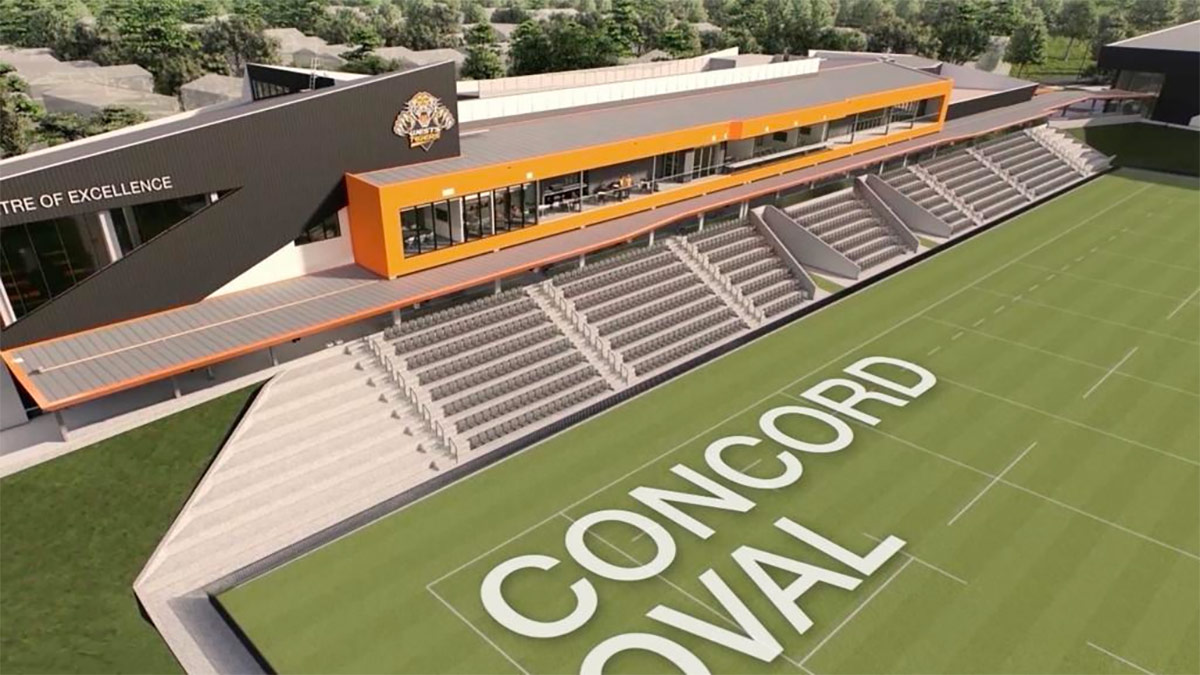 The new Wests Tigers Centre of Excellence at Concord Oval