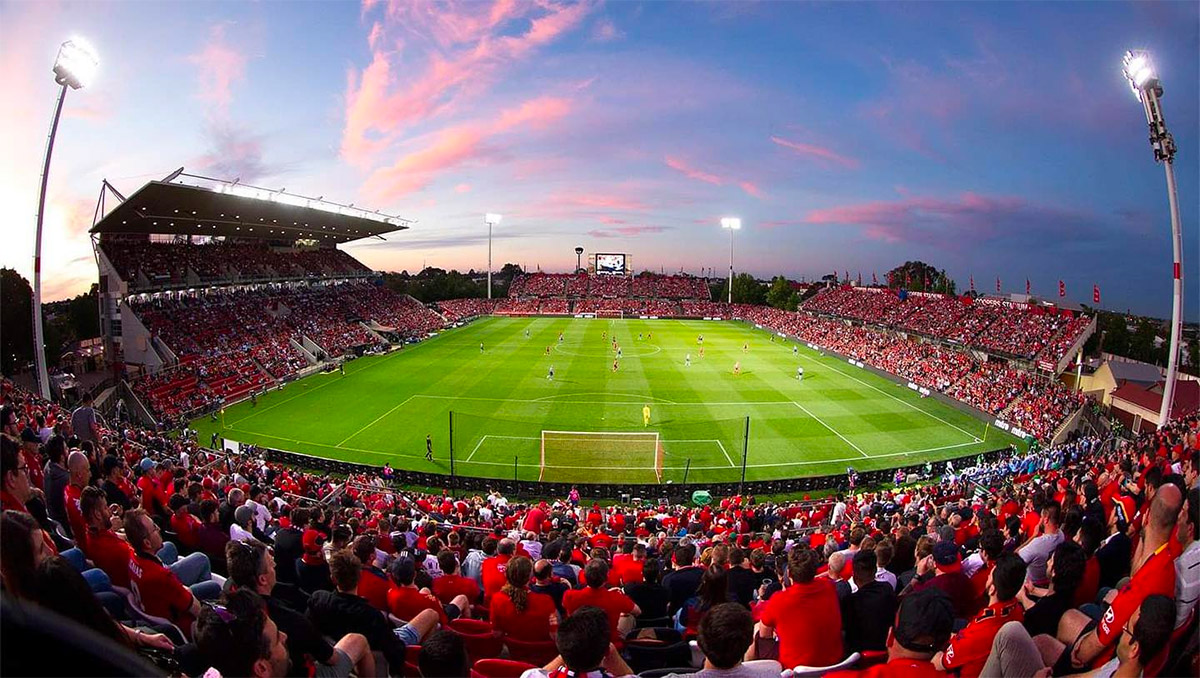 Coopers Stadium during an Adelaide United home game