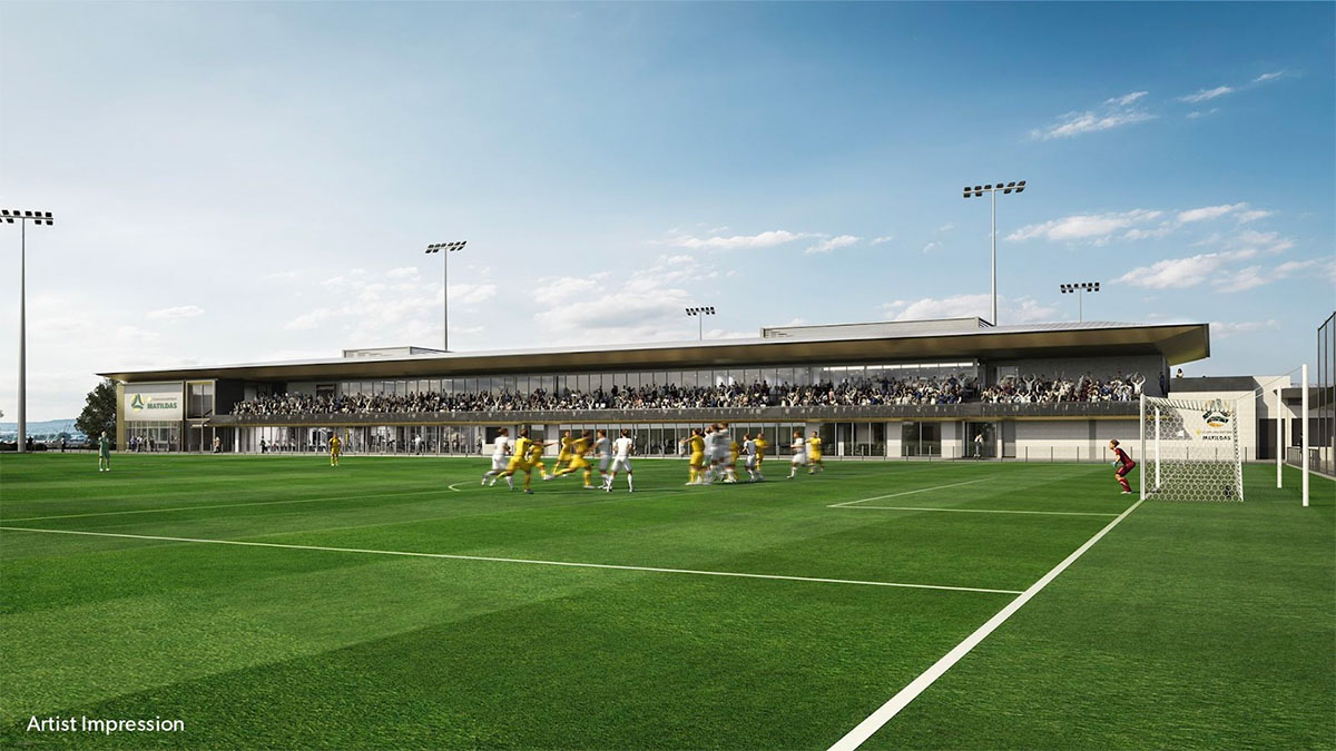 Artist impression of the new Home of the Matildas. Image: Football Victoria