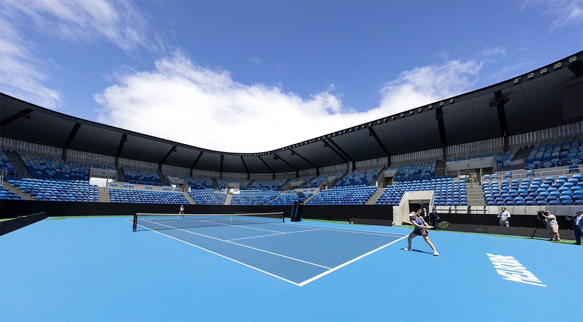 The new Kia Arena at Melbourne Park. Photo: MOPT