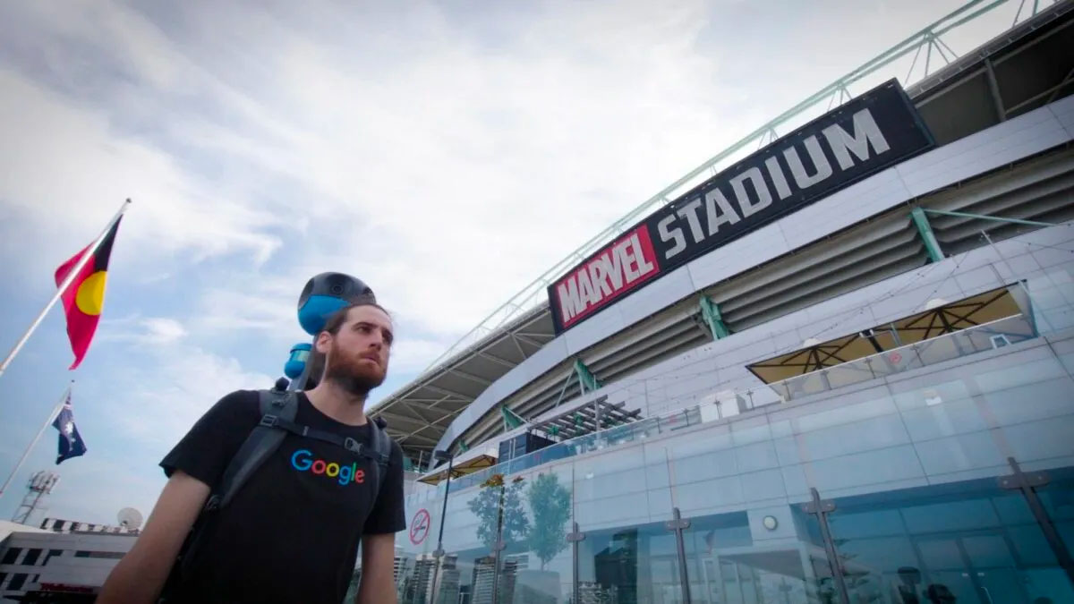 Google mapping Marvel Stadium