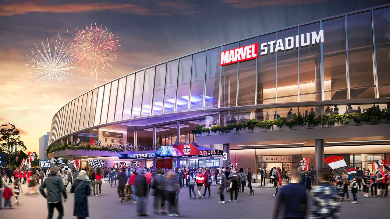 Renders of the Marvel Stadium redevelopment have been revealed