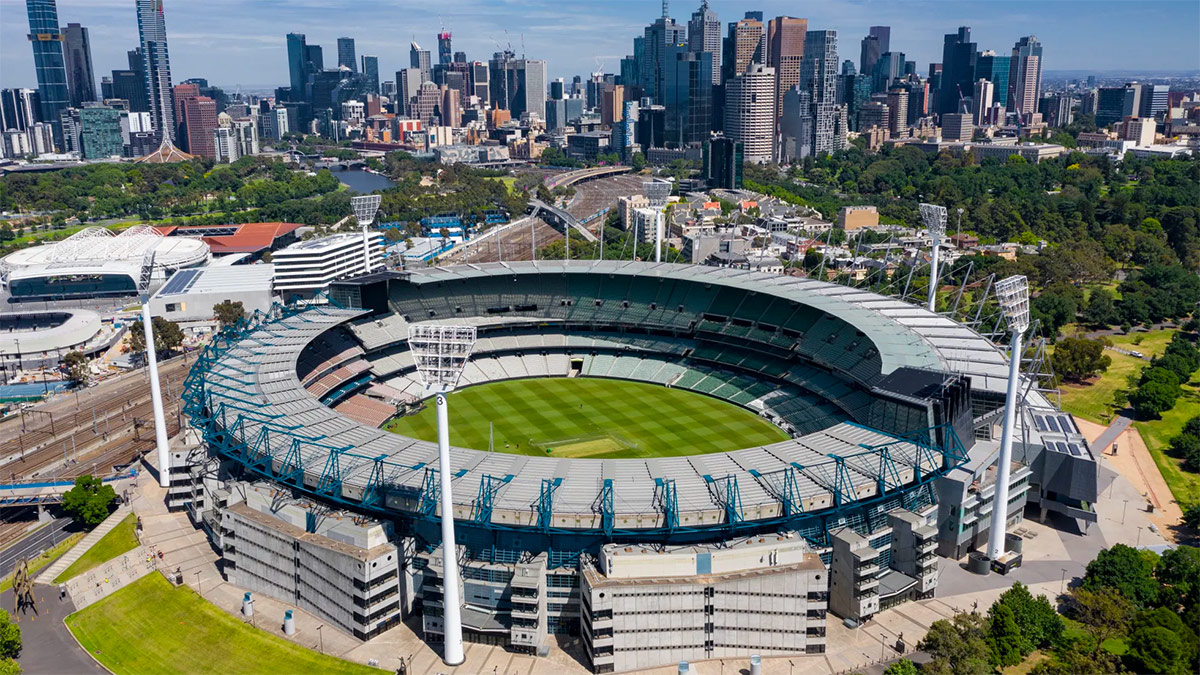 Aerial view of the Melbourne Cricket Ground