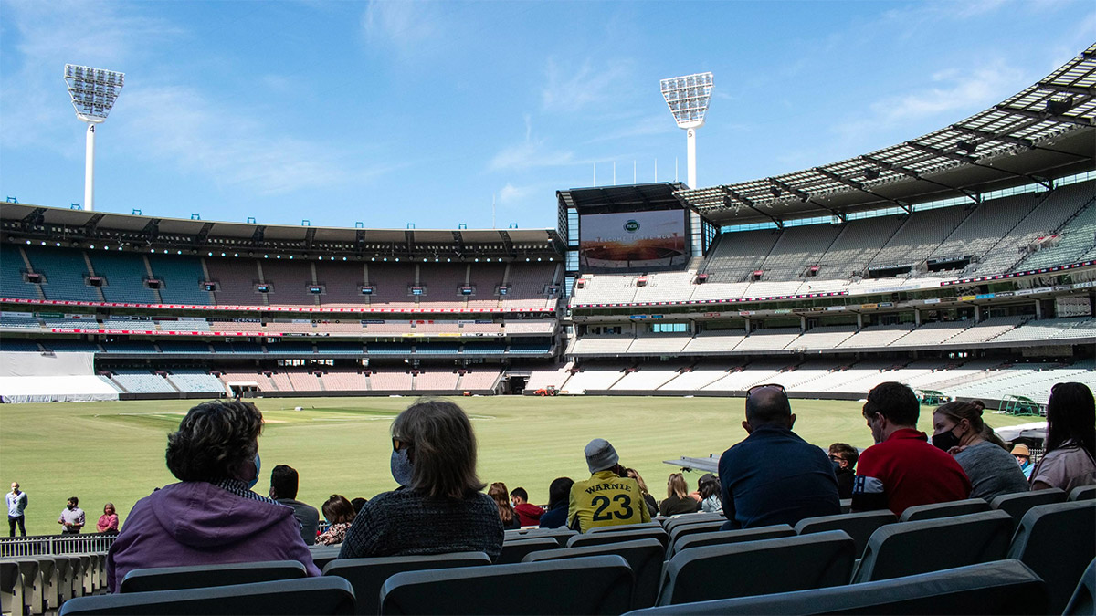 A test event was held at the MCG to prepare for the return of live sport