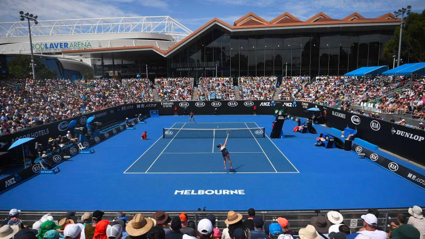 A Melbourne Park show court during the Open