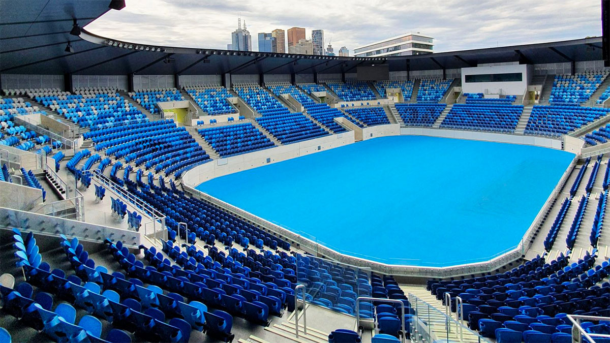 The new Show Court Arena at Melbourne Park