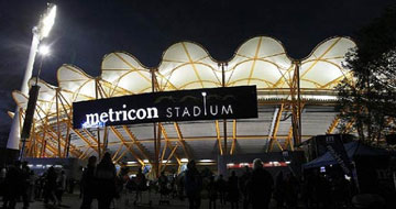 Metricon Stadium opens its doors