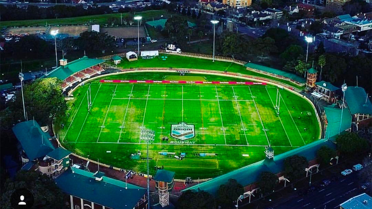 Aerial view of North Sydney Oval