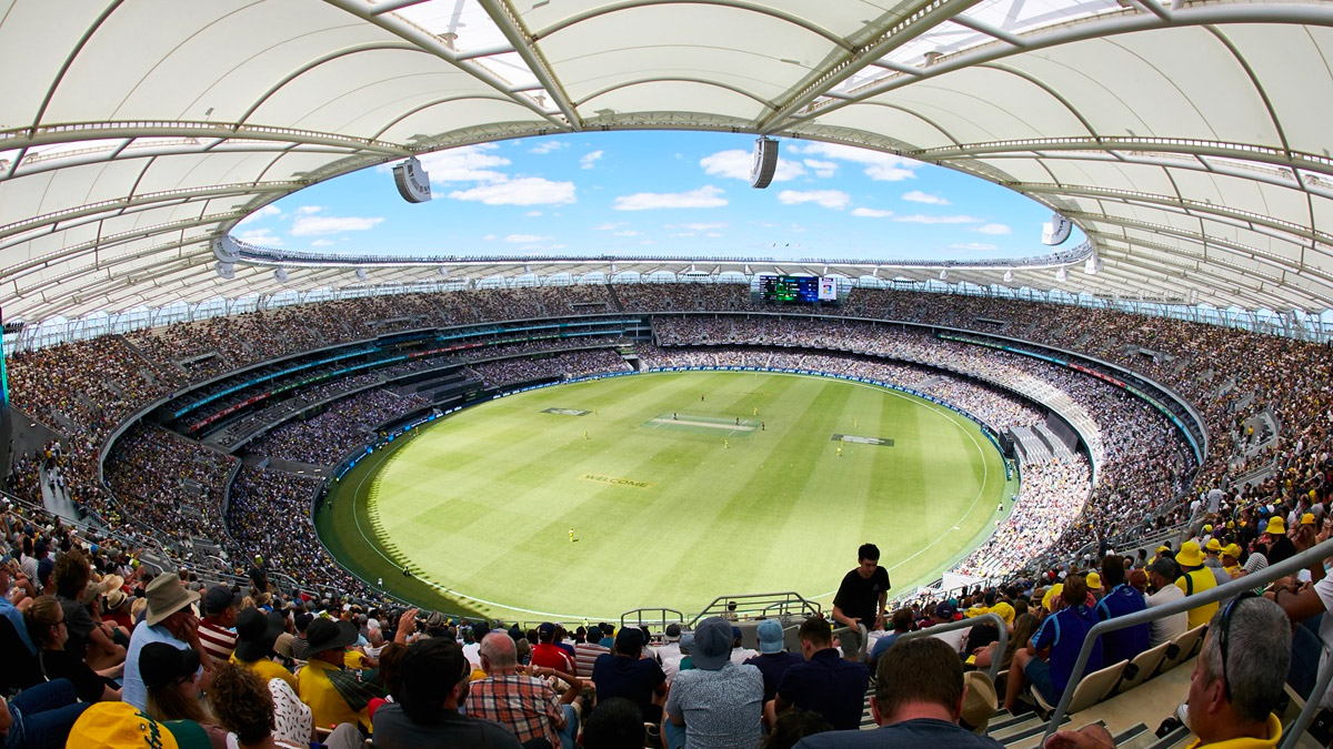 Cricket at Optus Stadium in Perth