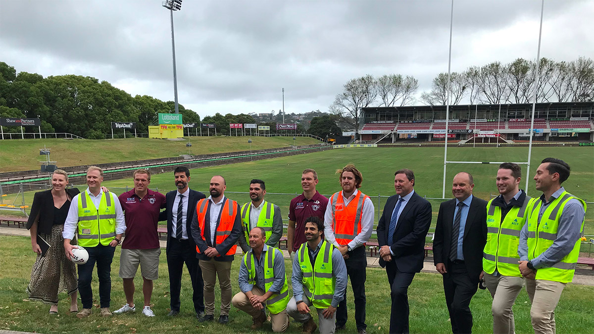 Construction of the Sea Eagles Centre of Excellence is underway