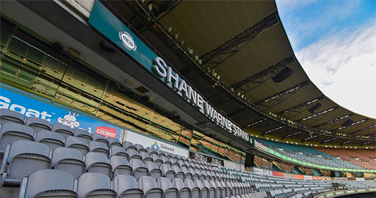 Permanent Shane Warne Stand sign unveiled at the MCG