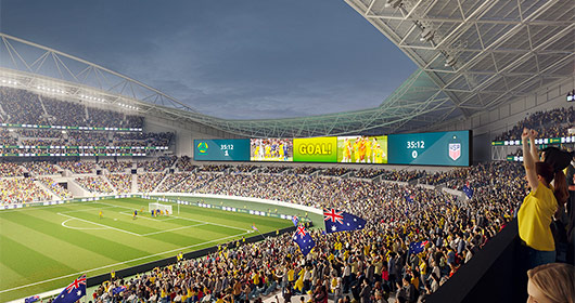 Massive new 'Great Southern Screen' to be installed at Stadium Australia