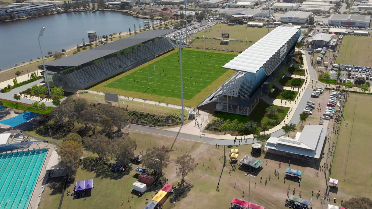 The proposed expansion of Sunshine Coast Stadium