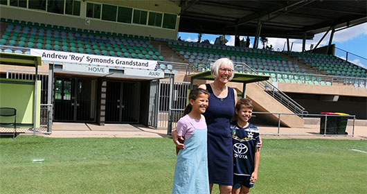 Riverway Stadium grandstand renamed to honour Andrew Symonds