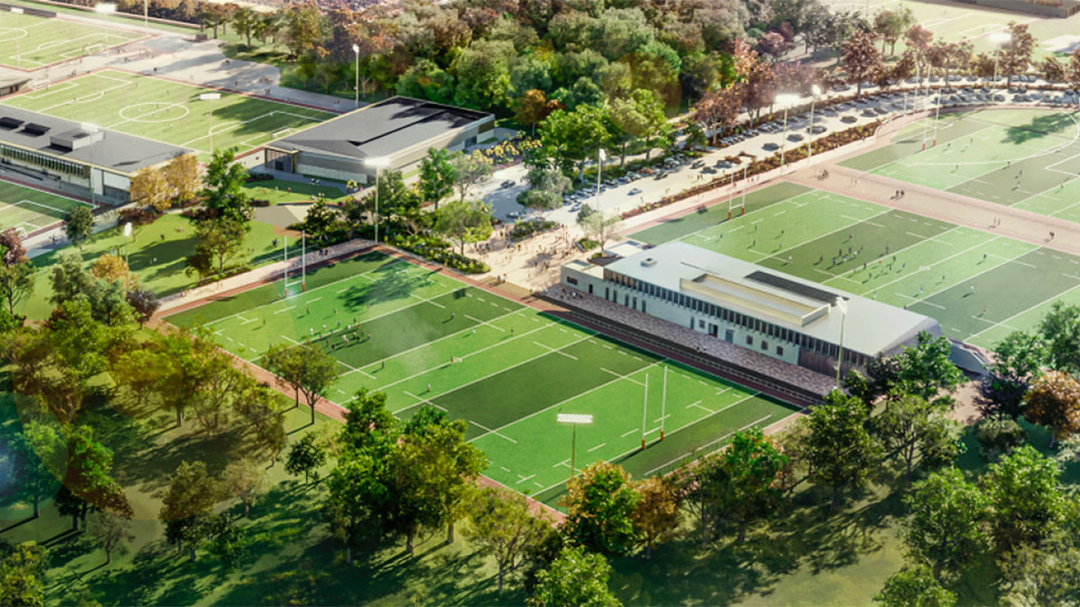 Artist impression of the Victorian Rugby Centre of Excellence