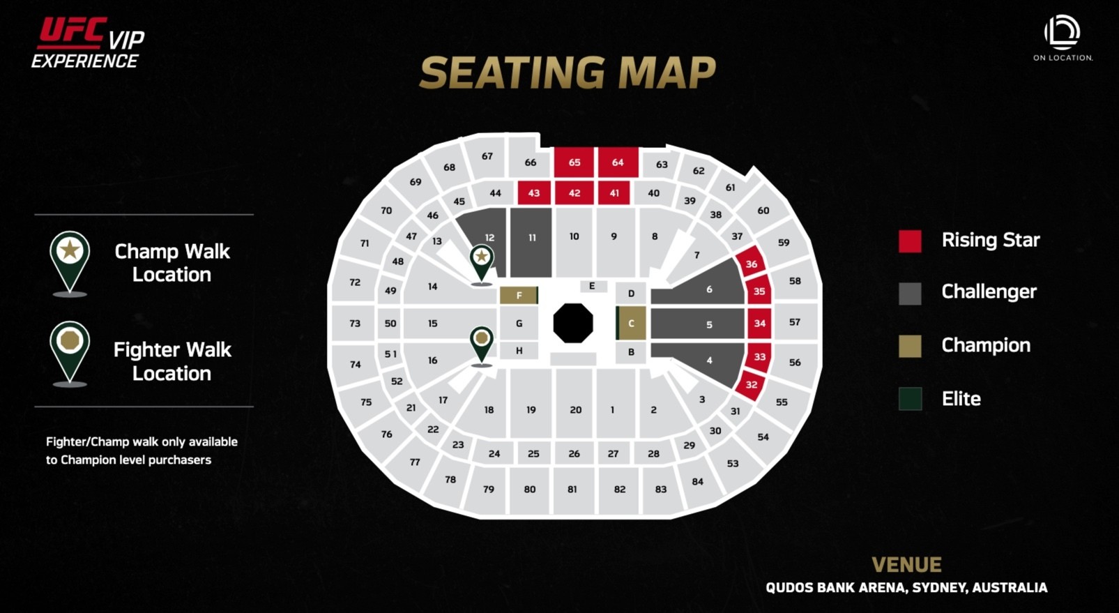 Ufc 293 Seating Map Qudos Bank Arena