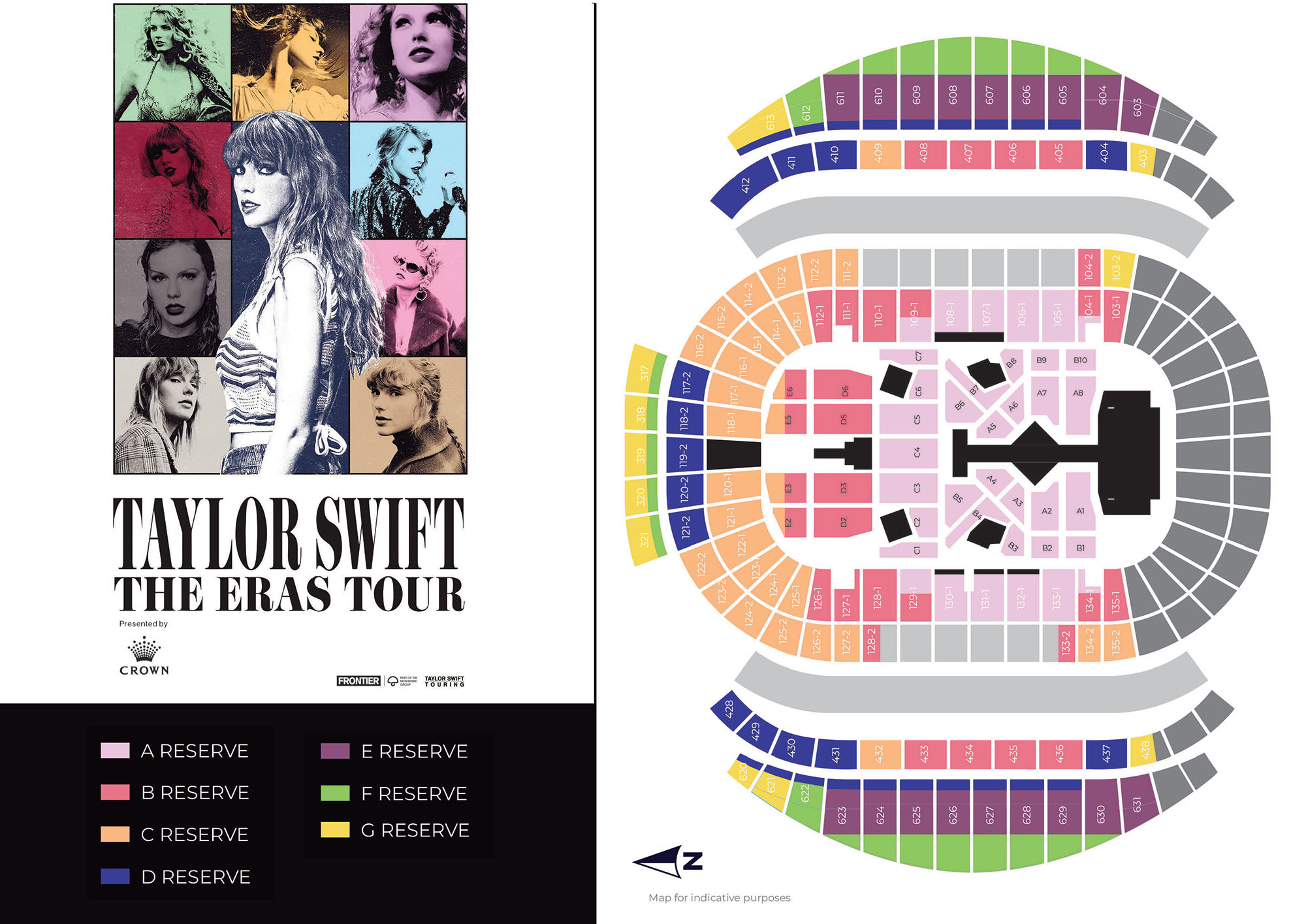 Taylor Swift The Eras Tour Seating Map
