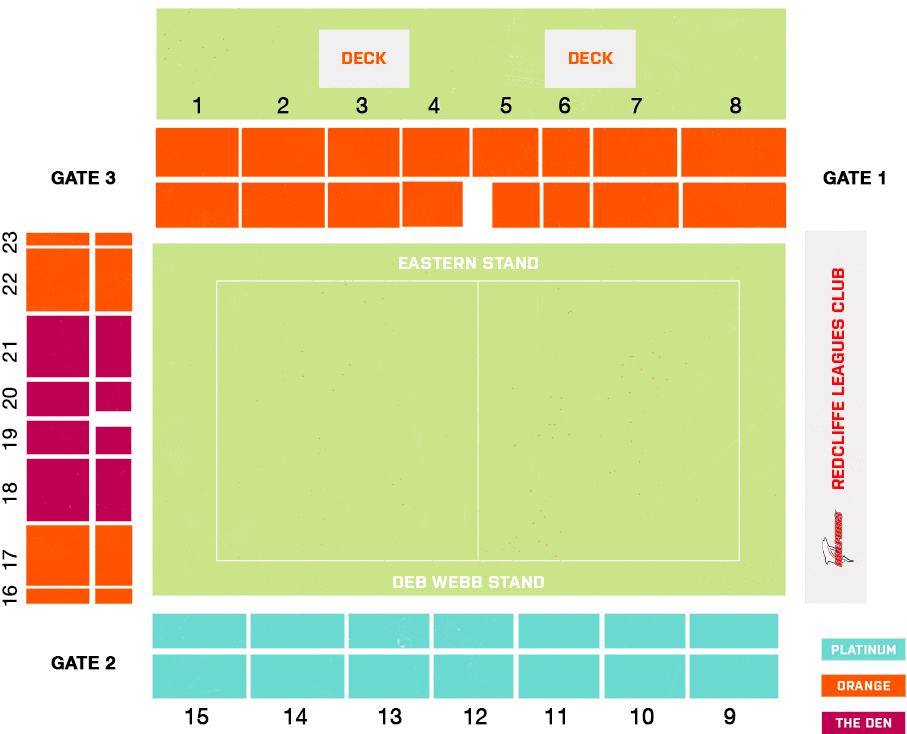 Moreton Daily Stadium Seating Map Dolphin Stadium Austadiums