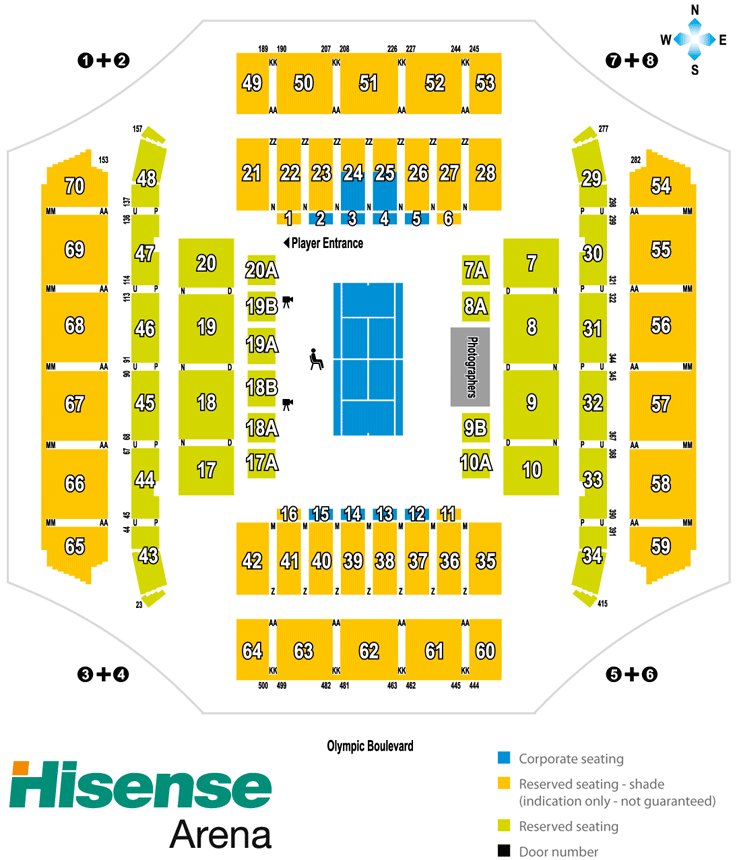 170 Russell Seating Chart