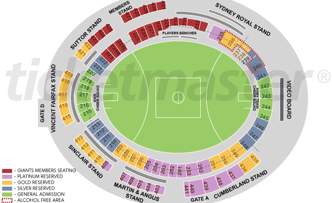 Thunder Stadium Seating Chart